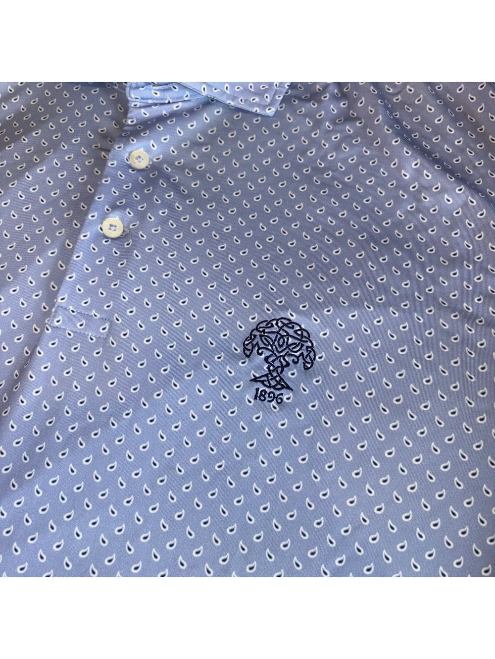 Ralph Lauren RLX $115 Men's L Light Blue Performance Golf Polo Summer Comfort